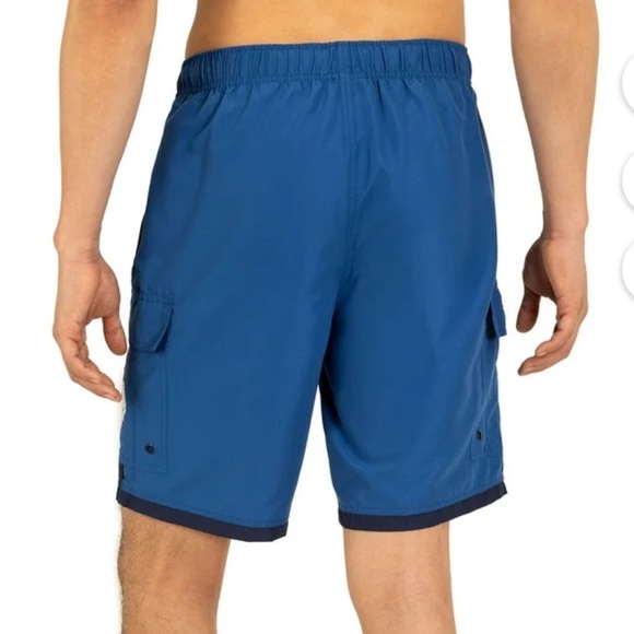 Polo Assn | Mountain Blue cargo Swim Shorts with White Drawstring - Picture 6 of 13
